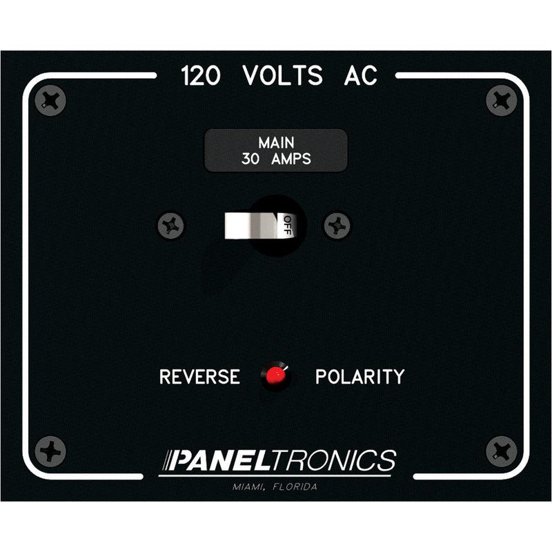 Paneltronics Standard Panel AC Main Double Pole w/30Amp CB & Reverse Polarity Indicator [9982316B] - Wholesaler Elite LLC