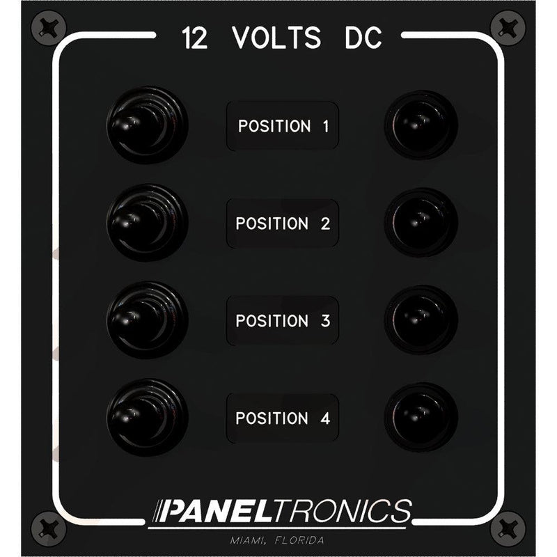 Paneltronics Waterproof Panel - DC 4-Position Toggle Switch & Circuit Breaker [9960017B] - Wholesaler Elite LLC