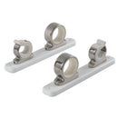 TACO 2-Rod Hanger w/Poly Rack - Polished Stainless Steel [F16-2751-1] - Wholesaler Elite LLC
