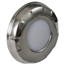 Lumitec Aurora - LED Dome Light - Polished SS Finish - 2-Color White/Blue Dimming [101138] - Wholesaler Elite LLC