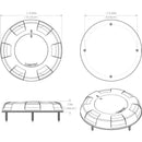 Lumitec Aurora - LED Dome Light - Polished SS Finish - 2-Color White/Blue Dimming [101138] - Wholesaler Elite LLC