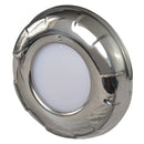 Lumitec Aurora - LED Dome Light - Polished SS Finish - 2-Color White/Red Dimming [101139] - Wholesaler Elite LLC