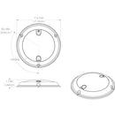 Lumitec TouchDome - Dome Light - Polished SS Finish - 2-Color White/Red Dimming [101098] - Wholesaler Elite LLC
