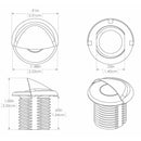 Lumitec Aruba - Courtesy Light - Polished SS Finish - Blue Non-Dimming [101145] - Wholesaler Elite LLC