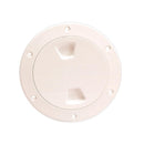 Beckson 4" Smooth Center Screw-Out Deck Plate - Beige [DP40-N] - Wholesaler Elite LLC
