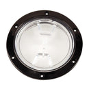 Beckson 4 inch black clear center screw-out deck plate