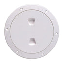 Beckson 6" Smooth Center Screw-Out Deck Plate - White [DP60-W] - Wholesaler Elite LLC
