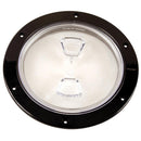Beckson 6" Clear Center Screw-Out Deck Plate - Black [DP60-B-C] - Wholesaler Elite LLC