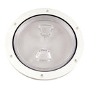 Beckson 6" Clear Center Screw Out Deck Plate - White [DP60-W-C] - Wholesaler Elite LLC