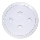 Beckson 8" Smooth Center Screw-Out Deck Plate - White [DP80-W] - Wholesaler Elite LLC