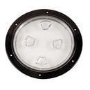 Beckson 8" Clear Center Screw-Out Deck Plate - Black [DP80-B-C] - Wholesaler Elite LLC