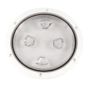 Beckson 8" Clear Center Screw-Out Deck Plate - White [DP80-W-C] - Wholesaler Elite LLC