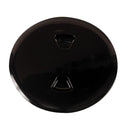 Beckson 5 inch black twist-out deck plate