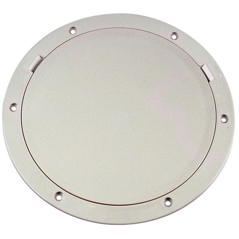 Beckson 8" Smooth Center Pry-Out Deck Plate - White [DP81-W] - Wholesaler Elite LLC
