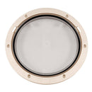 Beckson 8" Clear Center Pry-Out Deck Plate - Beige [DP81-N-C] - Wholesaler Elite LLC