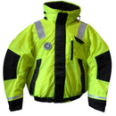 First Watch AB-1100 Flotation Bomber Jacket - Hi-Vis Yellow/Black - Large [AB-1100-HV-L] - Wholesaler Elite LLC