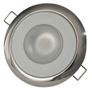 Lumitec Mirage - Flush Mount Down Light - Glass Finish/Polished SS Bezel - 3-Color Red/Blue Non-Dimming w/White Dimming [113118] - Wholesaler Elite LLC