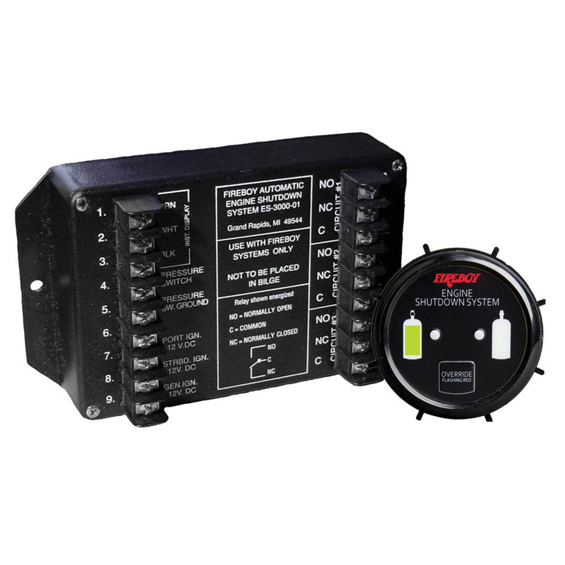 Fireboy-Xintex Engine Shutdown System w/Round Display [ES-3000-01] - Wholesaler Elite LLC