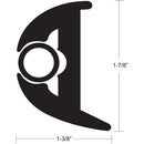 TACO Flex Vinyl Rub Rail Kit - Black w/Black Insert - 50' - 1-7/8" X 1-3/8" [V11-3426BBK50-2] - Wholesaler Elite LLC