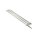 Lee's 13' Bright Silver Center Rigger Pole w/Black Spike 1-3/8" [MX8713CR] - Wholesaler Elite LLC