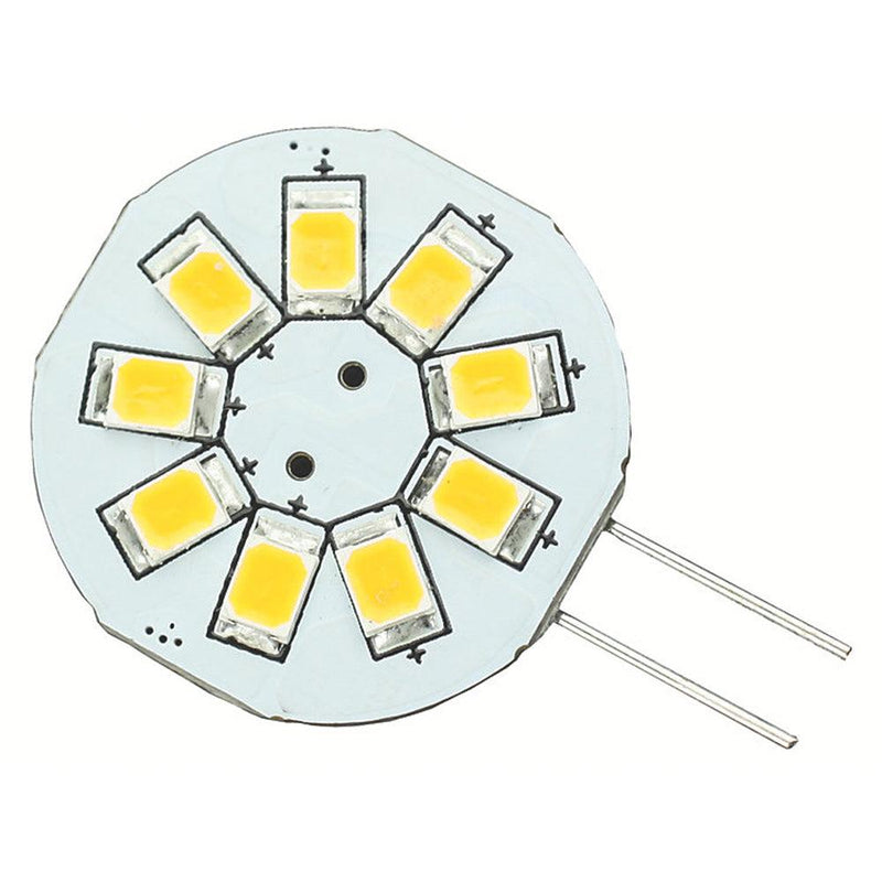 Lunasea G4 8 LED Side Pin Light Bulb - 12VAC or 10-30VDC/1.2W/123 Lumens - Warm White [LLB-216W-21-00] - Wholesaler Elite LLC