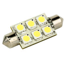 Lunasea Single-Sided 6 LED Festoon - 10-30VDC/1.5W/97 Lumens - Warm White [LLB-186W-21-00] - Wholesaler Elite LLC