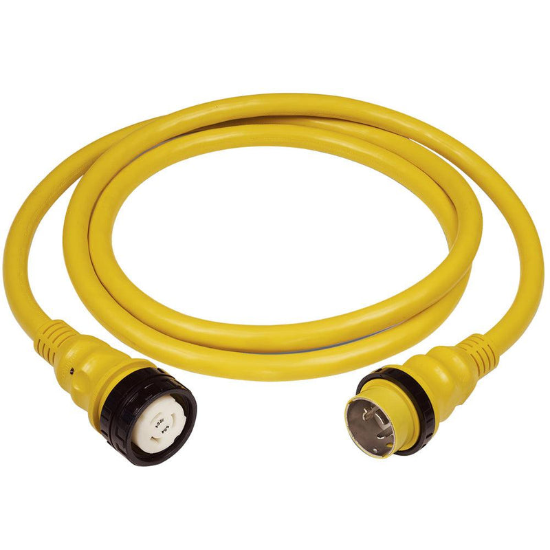 Marinco 50Amp 125/250V Shore Power Cable - 25' - Yellow [6152SPP-25] - Wholesaler Elite LLC