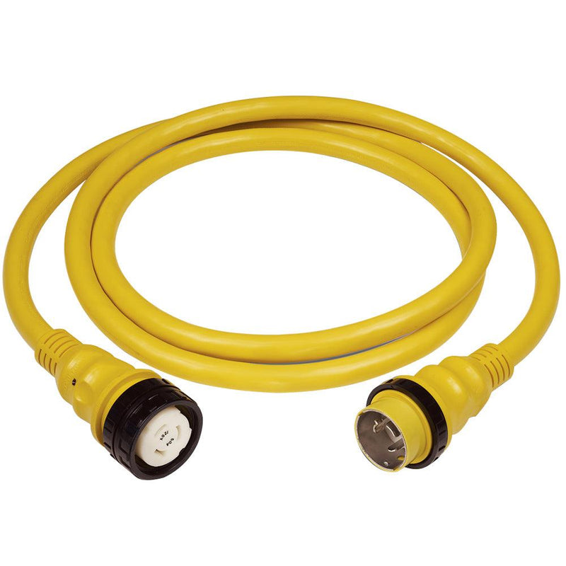 Marinco 50Amp 125/250V Shore Power Cable - 50' - Yellow [6152SPP] - Wholesaler Elite LLC