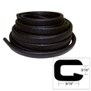 TACO Flexible Vinyl Trim - 5/32" Opening x 9/16"W x 25'L - Black [V30-1005B25-1] - Wholesaler Elite LLC