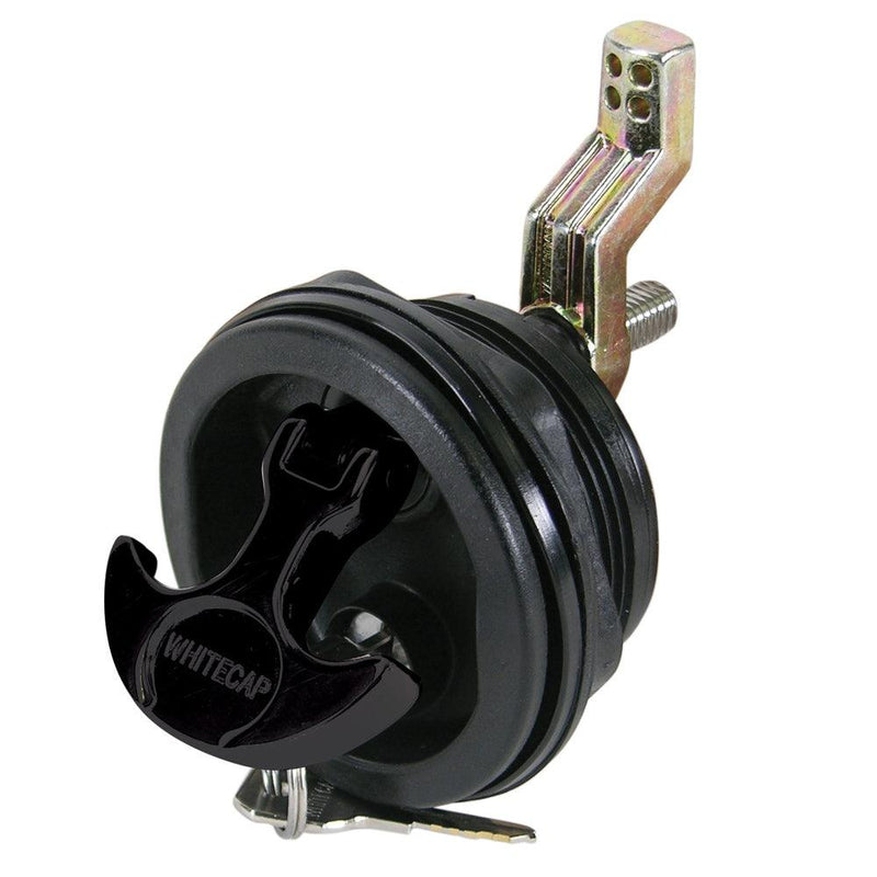 Whitecap T-Handle Latch - Nylon Black/Black - Locking [3226BC] - Wholesaler Elite LLC