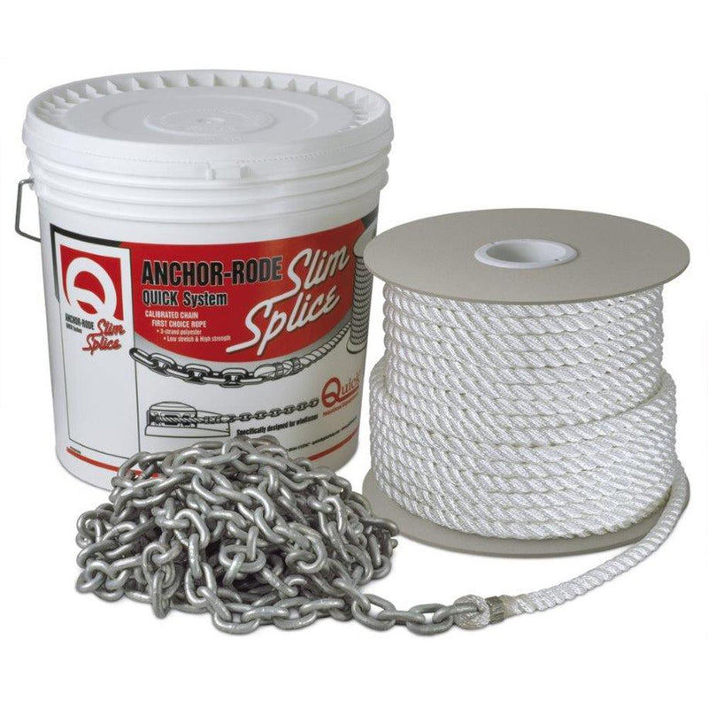 Quick Anchor Rode 15' of 7mm Chain and 200' of 1/2" Rope [FVC070312120A00] - Wholesaler Elite LLC