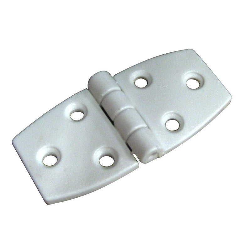 Whitecap Door Hinge - White Nylon - 1-1/2" x 3" [S-3031] - Wholesaler Elite LLC