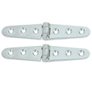 Whitecap Strap Hinge - CP/Brass - 6" x 1-1/8" - Pair [S-605C] - Wholesaler Elite LLC