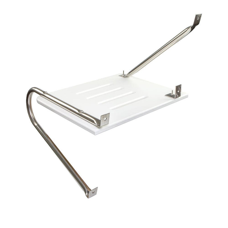 Whitecap White Poly Swim Platform f/Outboad Motors [67900] - Wholesaler Elite LLC