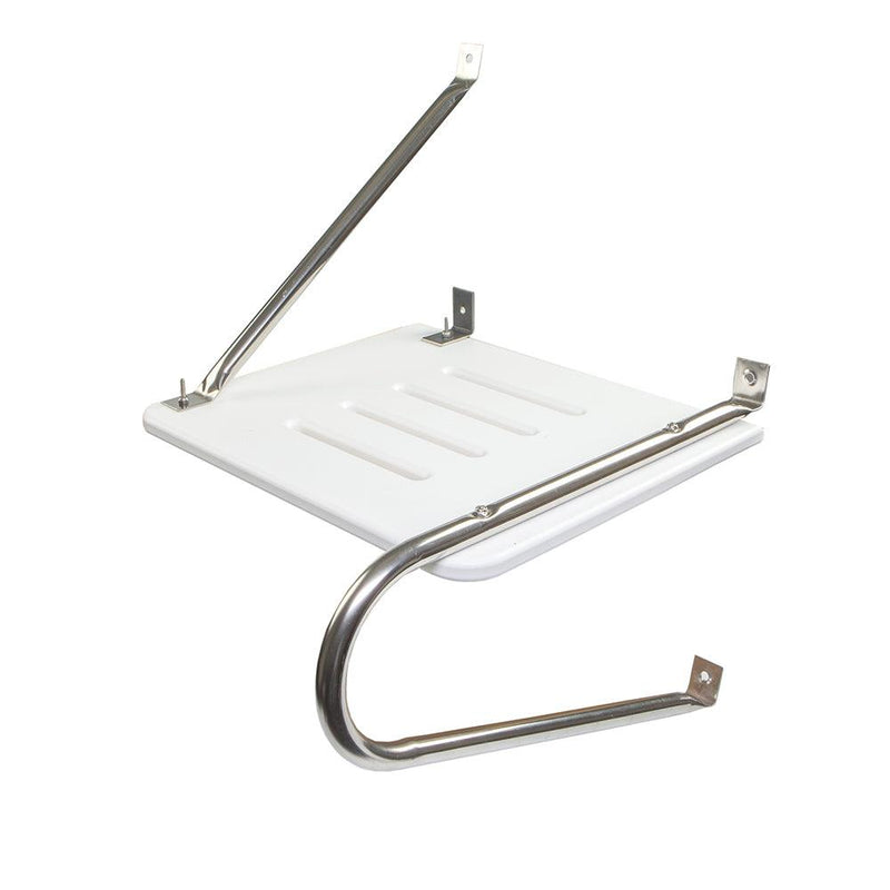Whitecap White Poly Swim Platform f/Outboad Motors [67900] - Wholesaler Elite LLC