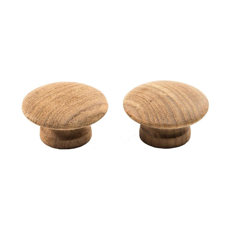 Whitecap Teak Round Drawer Knob - 2" - 2 Pack [60120-A] - Wholesaler Elite LLC