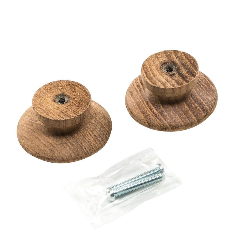 Whitecap Teak Round Drawer Knob - 2" - 2 Pack [60120-A] - Wholesaler Elite LLC