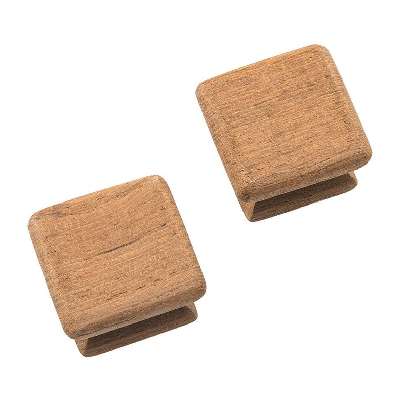 Whitecap Teak Square Drawer Knob - 1-1/8" - 2 Pack [60130-A] - Wholesaler Elite LLC