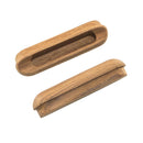 Whitecap Teak Oblong Drawer Pull - 4-1/16"L - 2 Pack [60124-A] - Wholesaler Elite LLC