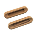 Whitecap Teak Oblong Drawer Pull - 4-1/16"L - 2 Pack [60124-A] - Wholesaler Elite LLC