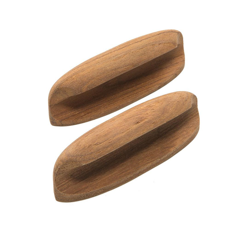Whitecap Teak Oval Drawer Pull - 4"L - 2 Pack [60147-A] - Wholesaler Elite LLC