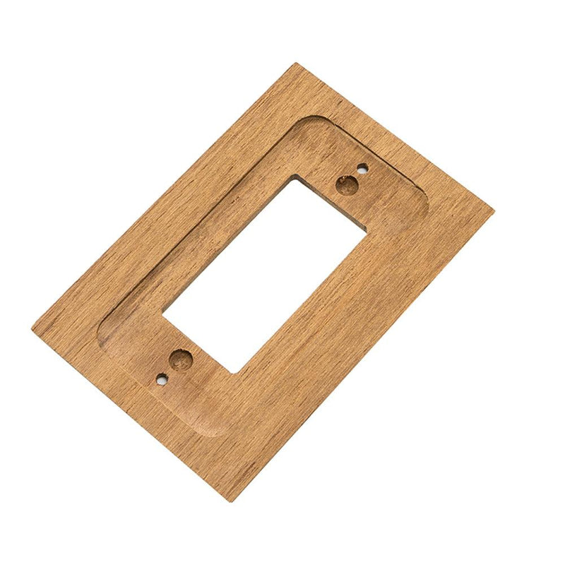 Whitecap Teak Ground Fault Outlet Cover/Receptacle Plate [60171] - Wholesaler Elite LLC