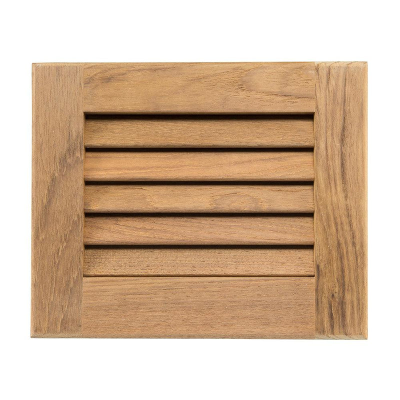 Whitecap Teak Louvered Insert - 7-1/2" x 9-1/8" x 3/4" [60712] - Wholesaler Elite LLC