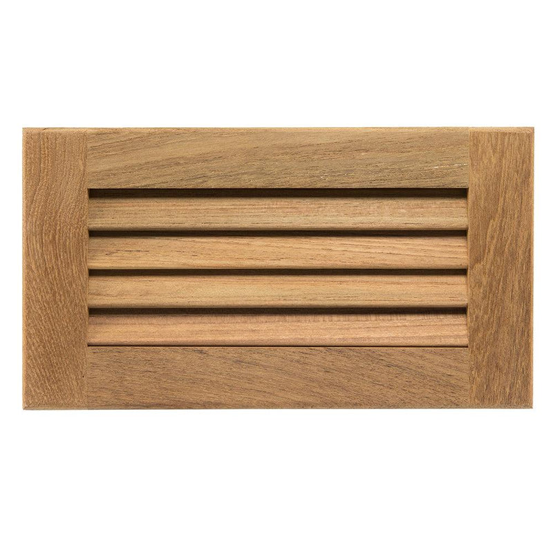 Whitecap Teak Louvered Insert - 6-3/8" x 11-3/16" x 3/4" [60714] - Wholesaler Elite LLC
