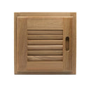 Whitecap Teak Louvered Door & Frame - Right Hand - 12" x 12" [60720] - Wholesaler Elite LLC
