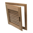 Whitecap Teak Louvered Door & Frame - Right Hand - 15" x 15" [60722] - Wholesaler Elite LLC
