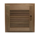 Whitecap Teak Louvered Door & Frame - Right Hand - 15" x 15" [60722] - Wholesaler Elite LLC