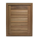 Whitecap Teak Louvered Door & Frame - Right Hand - 15" x 20" [60724] - Wholesaler Elite LLC