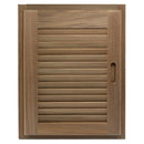 Whitecap Teak Louvered Door & Frame - Right Hand - 15" x 20" [60724] - Wholesaler Elite LLC