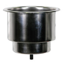 Whitecap Flush Cupholder w/Drain - 302 Stainless Steel [S-3511C] - Wholesaler Elite LLC